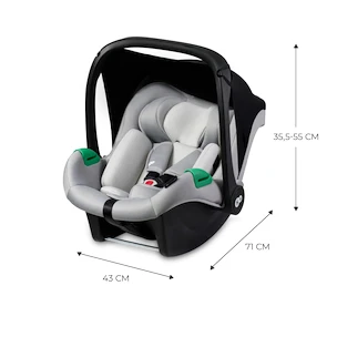 Auto-Kindersitz Kinderkraft Mink Pro i-Size 40-75 cm Grey