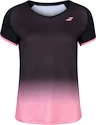 Babolat Compete Cap Sleeve Top Black/Pink