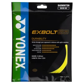 Badmintonsaite Yonex Exbolt 68 Yellow (10 m)