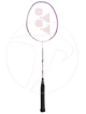 Badmintonschläger Yonex Nanoray 10F White/Pink besaitet