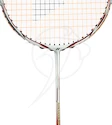 Badmintonschläger Yonex Nanoray 700 FX Shine Silver-Red besaitet