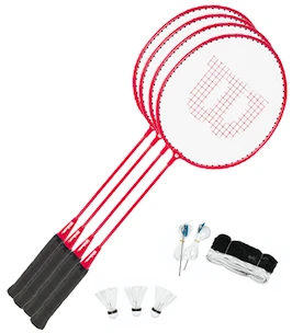 Badmintonset für Schulen Wilson (16 Schläger + 4 Netz + Bälle)