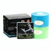 BronVit Sport Kinesiologie Tape Paket 2 x 6m - klassisch - blau + grün