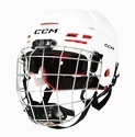 CCM Tacks 70 white  Eishockeyhelm Combo Bambini