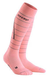 CEP Women's Reflective Compression Socks Hellrosa