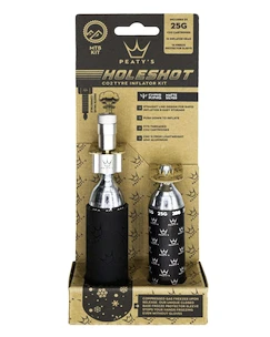 CO2-Pumpenaufsatz mit Kartuschen-Set PEATY'S  Mtb (25g) - silver (ppr-hti-mtb-sil-12)
