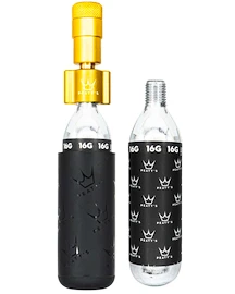 CO2-Pumpenaufsatz mit Kartuschen-Set PEATY'S Road & gravel (16g) - gold (ppr-hti-rag-gld-12)