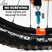 CO2-Pumpenaufsatz mit Kartuschen-Set PEATY'S  Road & gravel (16g) - red (ppr-hti-rag-red-12)