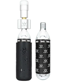 CO2-Pumpenaufsatz mit Kartuschen-Set PEATY'S Road & gravel (16g) - silver (ppr-hti-rag-sil-12)