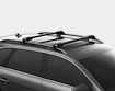 Dachträger Thule Edge Black Perodua MyVi 5-T Hatchback Normales Dach 18+