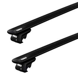 Dachträger Thule mit EVO WingBar Black Audi A4 Allroad 5-T Estate Dachreling 08-15