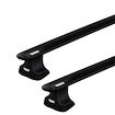 Dachträger Thule mit EVO WingBar Black Chevrolet Silverado 3-T Extended-cab Normales Dach 07-14