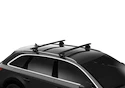 Dachträger Thule mit EVO WingBar Black Jeep Compass 5-T SUV Befestigungspunkte 11-16