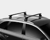 Dachträger Thule mit EVO WingBar Black Opel Corsa C 3-T Hatchback Befestigungspunkte 01-03