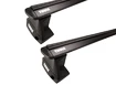 Dachträger Thule mit EVO WingBar Black Peugeot 108 5-T Hatchback Normales Dach 14-21