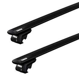 Dachträger Thule mit EVO WingBar Black Peugeot 4007 5-T SUV Dachreling 07-12