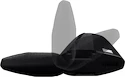 Dachträger Thule mit EVO WingBar Black Toyota Avensis 5-T Estate Dachreling 01-02