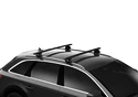 Dachträger Thule mit EVO WingBar Black Volkswagen Golf Alltrack 5-T Estate Dachreling 15-20