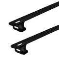 Dachträger Thule mit EVO WingBar Black Volkswagen Shuttle (T6) 4-T Bus Befestigungspunkte 15-24