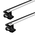 Dachträger Thule mit EVO WingBar Dodge Ram 2500 4-T Double-cab Normales Dach 09-21