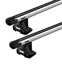 Dachträger Thule mit SlideBar Ford Ranger (T6) 4-T Double-cab Normales Dach 11-22