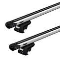 Dachträger Thule mit SlideBar Mitsubishi Montero 5-T SUV Dachreling 00-06