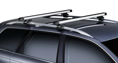 Dachträger Thule mit SlideBar Nissan Patrol GR (Y61) 5-T SUV Dachreling 05-13
