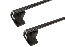 Dachträger Thule mit SquareBar Mitsubishi L 200 (KB4T) 4-T Double-cab Normales Dach 05-15