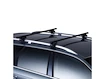 Dachträger Thule mit SquareBar Opel Monterey 3-T SUV Dachreling 93-97