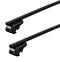 Dachträger Thule mit SquareBar Toyota Land Cruiser Prado 5-T SUV Dachreling 00-02