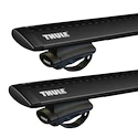 Dachträger Thule mit WingBar Black Jeep Patriot 5-T SUV Dachreling 06-17