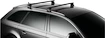 Dachträger Thule mit WingBar Black Mercedes Benz B-Class (W245) 5-T Hatchback Befestigungspunkte 05-11