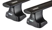 Dachträger Thule mit WingBar Black Mitsubishi L 200 4-T Double-cab Normales Dach 00-05