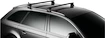 Dachträger Thule mit WingBar Black Nissan Micra (K11) 3-T Hatchback Normales Dach 93-99