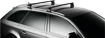 Dachträger Thule mit WingBar Black Suzuki Vitara 5-T SUV Bündige Schienen 15+