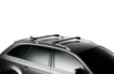 Dachträger Thule WingBar Edge Black Fiat 500X 5-T SUV Bündige Schienen 15-23