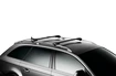 Dachträger Thule WingBar Edge Black Porsche Cayenne 5-T SUV Bündige Schienen 18+