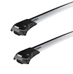 Dachträger Thule WingBar Edge BMW 5-series Touring (E61) 5-T Estate Dachreling 04-10