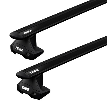 Dachträger Thule mit EVO WingBar Black DODGE Ram 3500 4-T Double-cab Normales Dach 09-21