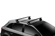 Dachträger Thule mit EVO WingBar Black GMC Sierra 4-T Double-cab Normales Dach 14-18
