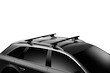 Dachträger Thule mit EVO WingBar Black JEEP Cherokee Renegade 5-T SUV Dachreling 05-07