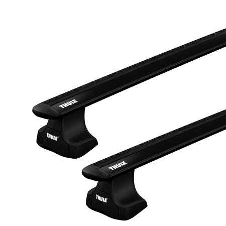 Dachträger Thule mit EVO WingBar Black MITSUBISHI L 200 4-T Double-cab Normales Dach 00-05