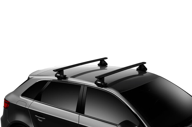 Dachträger Thule mit EVO WingBar Black NISSAN Leaf 5-T Hatchback Normales Dach 10-17