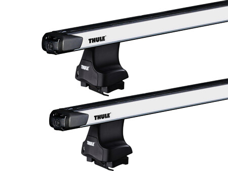 Dachträger Thule mit SlideBar DODGE Ram 2500 4-T Double-cab Normales Dach 02-09
