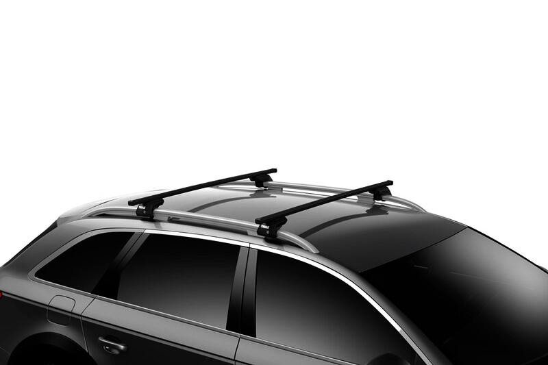 Dachträger Thule mit SquareBar JEEP Grand Cherokee 5-T SUV Dachreling 02-10