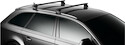 Dachträger Thule mit WingBar Black MITSUBISHI L 200 4-T Double-cab Normales Dach 00-05