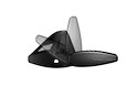 Dachträger Thule mit WingBar Black NISSAN March 5-T Hatchback Normales Dach 93-02