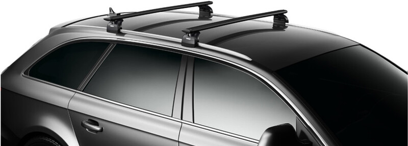Dachträger Thule mit WingBar Black NISSAN March 5-T Hatchback Normales Dach 93-02
