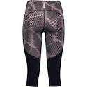 Damen 3/4 Leggings Under Armour Fly Fast Printed Speed Capri rosa