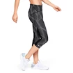 Damen 3/4 Leggings Under Armour Fly Fast Printed Speed Capri schwarz